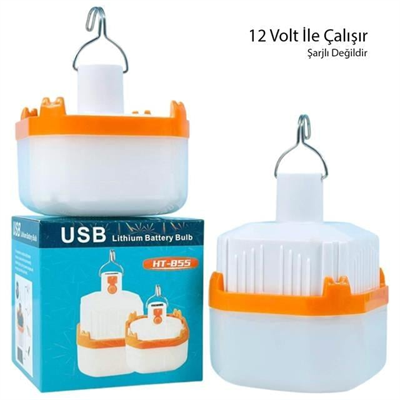 PowerMaster HT-B11 12 Volt Beyaz Led Lamba Krokodil Maşalı Uçlu 21 SMD Ledli