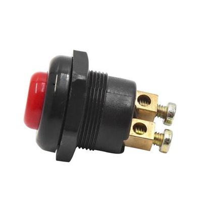 PowerMaster IC-180A-1 22mm Plastik 2P Marş Korna Butonu Kırmızı