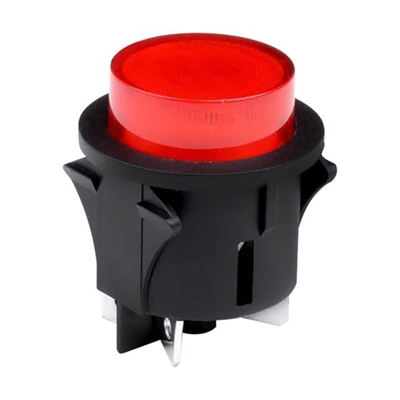 PowerMaster IC-180G Anahtar Basmalı 4 Pin Kalıcı Yuvarlak 25 Mm