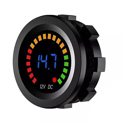 PowerMaster IC-230E 6-18 Volt Voltmetre Pano Tipi Akü Göstergeli 28 Mm
