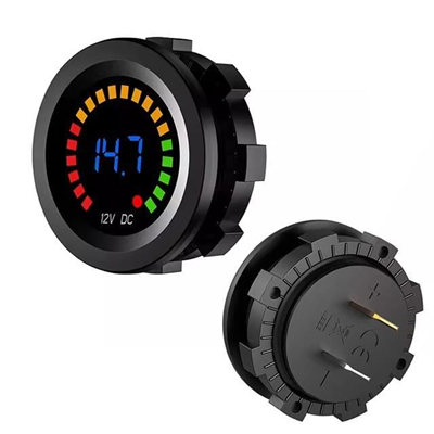 PowerMaster IC-230E 6-18 Volt Voltmetre Pano Tipi Akü Göstergeli 28 Mm