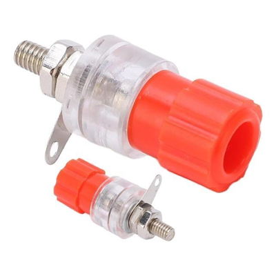 PowerMaster IC-240B Şeffaf 4mm Büyük Boy Banana Born Klemens (1 Adet)
