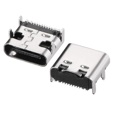 PowerMaster IC-266B-4 Type-C Dişi Şase Konnektör - USB 3.1 16 Pin Hızlı Şarj Destekli Soketi