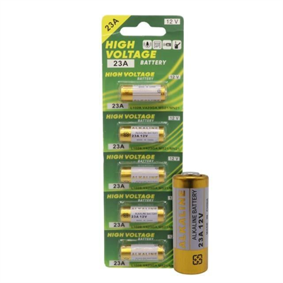 PowerMaster LR23A 12 Volt 23A Kalın Alarm Pili Alkaline Batarya (5LI Paket)