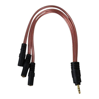PowerMaster PM-12283 3.5Mm Stereo 3X Dişi Kulaklık Çoklayıcı (3 Boğumlu - 20 CM)