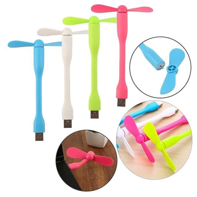 PowerMaster PM-20579 Taşınabilir Esnek USB Mini Fan Vantilatör (PowerBank - Laptop)