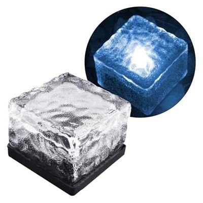 PowerMaster PM-21649 Solar Mavi Ledli Tuğla Görünümlü Bahçe Dekorasyon Aydınlatma