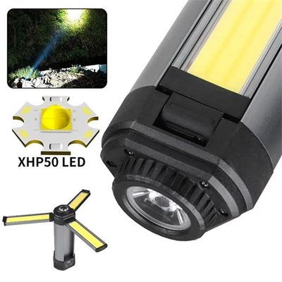 PowerMaster PM-24565 25 Watt USB - Type-C Girişli P50 Ve Cob Ledli 2 Kanatlı Kollu Çalışma Lambası