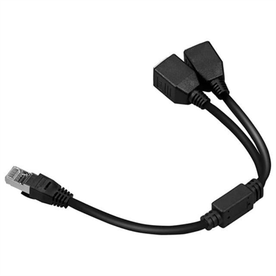 PowerMaster PM-25434 Erkek RJ45 TO 2x Dişi Ethernet Çoklayıcı Splitter Dağıtıcı