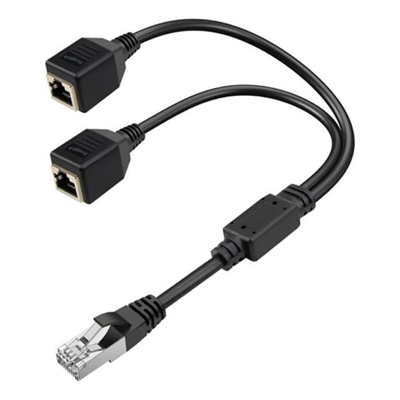 PowerMaster PM-25434 Erkek RJ45 TO 2x Dişi Ethernet Çoklayıcı Splitter Dağıtıcı