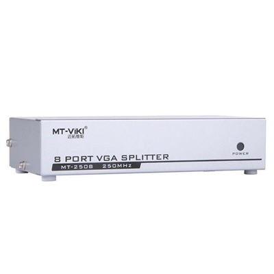 PowerMaster PM-2553 8 Port VGA Dağıtıcı Çoğaltıcı Splitter 9 Volt Adaptörlü 1920X1440 250Mhz