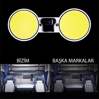 PowerMaster PM-26415 Cob Led Araç Tavan - Bagaj Aydınlatma DC10-48 Volt (2Li Paket)