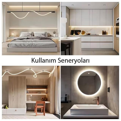 PowerMaster PM-26417 Animasyonlu Bluetooth Neon RGB Kumaş Örgülü Hortum Led 5 Metre 201 Modlu