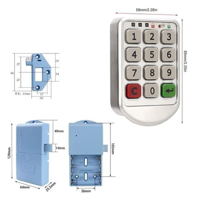 PowerMaster PM-26723 Tuş Şifreli Gri Çekmece Dolap Kilidi (2li Paket)