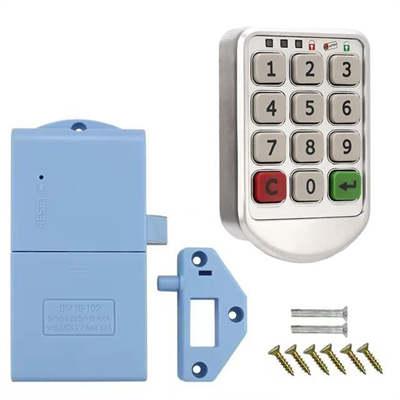 PowerMaster PM-26723 Tuş Şifreli Gri Çekmece Dolap Kilidi (2li Paket)