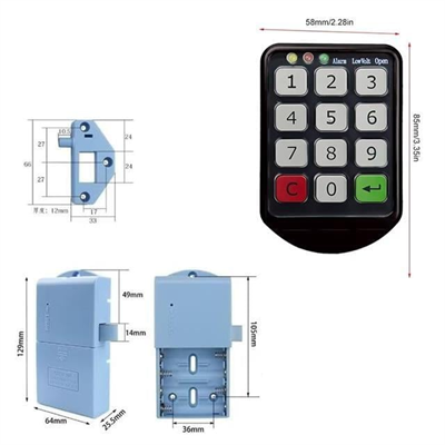 PowerMaster PM-26724 Tuş Şifreli Siyah Çekmece Dolap Kilidi (2li Paket)