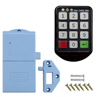 PowerMaster PM-26724 Tuş Şifreli Siyah Çekmece Dolap Kilidi (2li Paket)