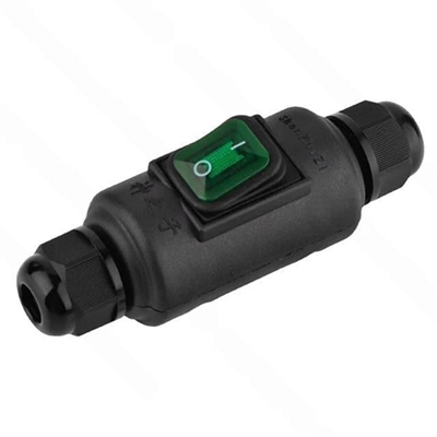 PowerMaster PM-26935 Su Geçirmez Siyah Kablo Switch 4 Pin