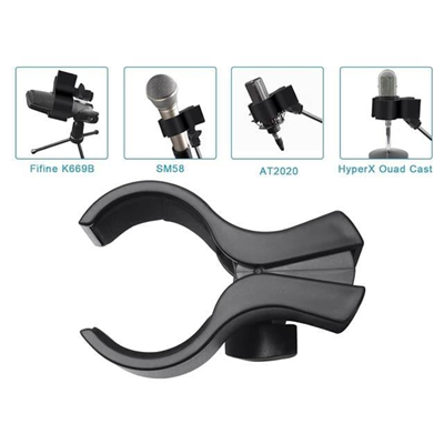 PowerMaster PM-26937 Mikrofon Standı Klipsi Plastik Yaylı 3-6CM