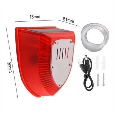 PowerMaster PM-26954 Misina İle Tetikli Sesli Hayvan Kovucu Alarm Cihazı Solar Panelli