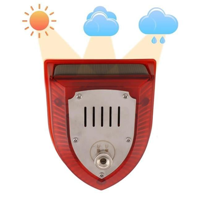 PowerMaster PM-26954 Misina İle Tetikli Sesli Hayvan Kovucu Alarm Cihazı Solar Panelli