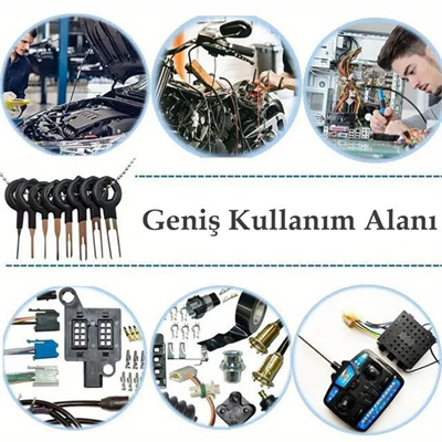 PowerMaster PM-27142 Araç Soket Terminali Sökme Temizleme Seti Takımı (60 Parça)