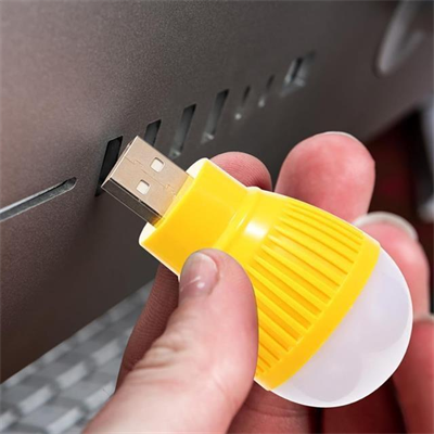 PowerMaster PM-34389 USB Beyaz Gece Lambası Mini Ampul Aydınlatma
