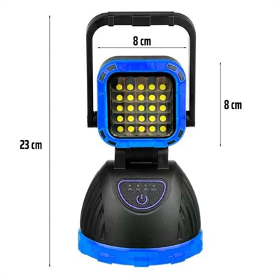 PowerMaster PM-8033B 6 Modlu EL Feneri Ve Işıldak Acil Durum Lambası 25 Cob Ledli Solar Şarjlı