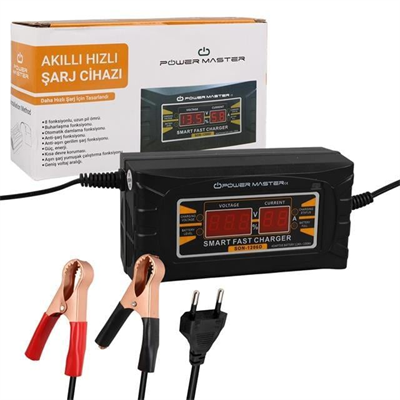 PowerMaster SON-1206D 12 Volt - 6 Amper Akıllı Hızlı Akü Şarj Cihazı
