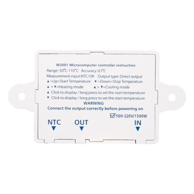 PowerMaster XH-W3001 Dijital Kuluçka Sıcaklık Termostat Kontrol Anahtarı Modülü 110V-220V