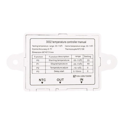 PowerMaster XH-W3002 Dijital Kuluçka Sıcaklık Termostat Kontrol Anahtarı Modülü 220V