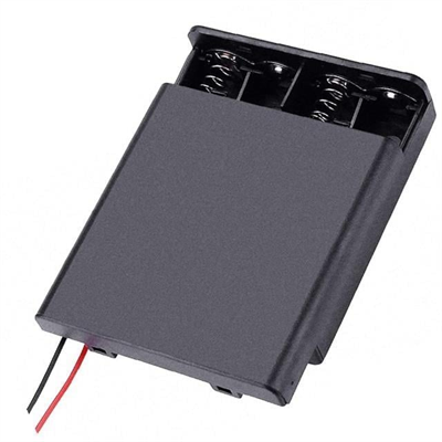 Powermaster  4lü AA Kapaklı Switchli Pil Yuvası (IC-233F)
