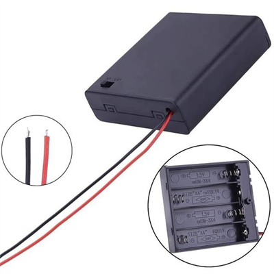 Powermaster  4lü AA Kapaklı Switchli Pil Yuvası (IC-233F)