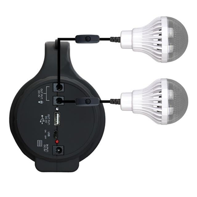 Powermaster 10 Watt 22 Smd Ledli Solar Panelli 3 Ampullü Usb-Mp3-Radyo Destekli Solar Fener YJ-1908TSYK