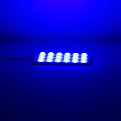 Powermaster 12 Volt 6 Watt Mavi 18 Ledli 2li Paket Yanıp Sönen Modül Led
