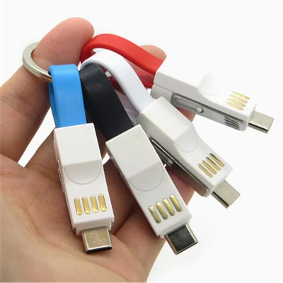 Powermaster 2in1 Anahtarlık Type C / Lightning Mini Anahtarlık USB Şarj Kablosu PM-26061