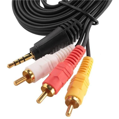 Powermaster 3.5Mm Stereo - 3 Boğumlu - 3Rca (Discman Kablosu) 1.5 Metre