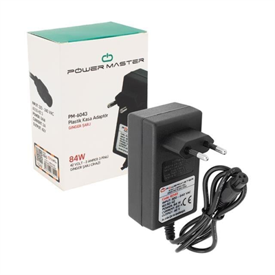 Powermaster 42 Volt - 1 Amper 3 Pinli Ginger Priz Tip Şarj Cihazı PM-6043