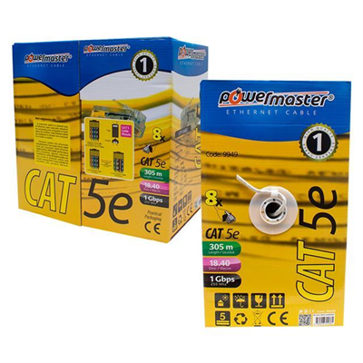 Powermaster Cat5 305 Metre Ethernet Network Kablosu