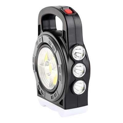 Powermaster HB-6678C Cob Ledli 20 Watt 3 Kademeli Şarjlı USB Çıkışlı Solar Lamba