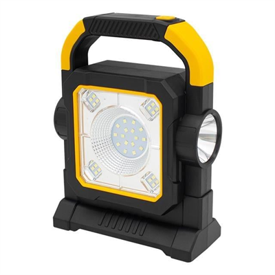 Powermaster HC-7078-C Üç Çalışma Modlu Şarjlı Cob Ledli Taşınabilir Solar Panelli Lamba