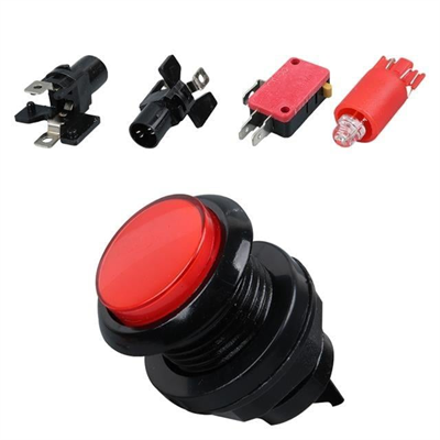 Powermaster IC-180J-1 Atari Butonu 12V Ledli Kafa Çapı 24mm Delik Çapı 24mm