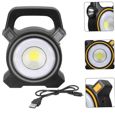 Powermaster JY-819A COB ve Angel LEDli 3 Modlu Solar + Usb Şarjlı Çalışma Lambası