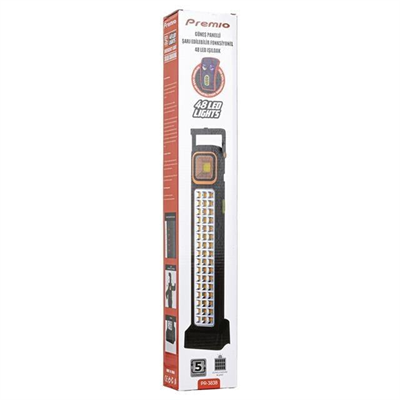 Powermaster KS-848 2 Watt Cob Ledli + 48 Ledli̇ Solar Şarjlı Işıldak