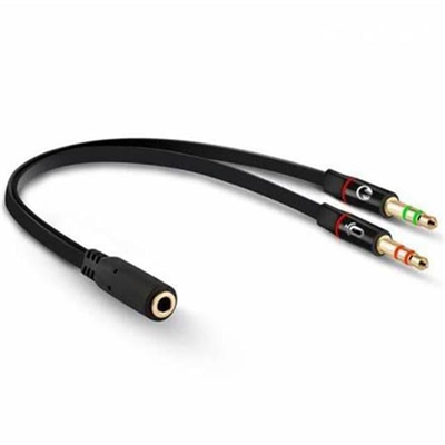 Powermaster Kulaklık Mikrofon Hoparlör Çevirici Ayırıcı Kablo 20 Cm