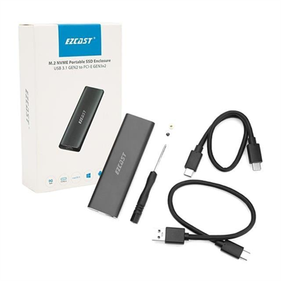 Powermaster M.2 Nvme SSD Destekli USB 3.1 Type-C SSD Harddisk Kutusu Sabit Sürücü Muhafazası