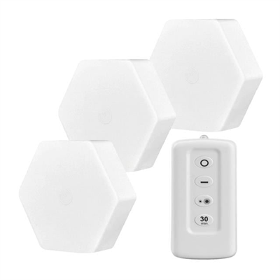 Powermaster MX-359 Üçlü Altıgen Kumandalı Pilli Dokunmatik Tezgah Altı LED Aydınlatma