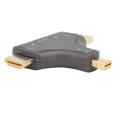 Powermaster Mini DP+DP+HDMI To HDMI 4K Çevirici