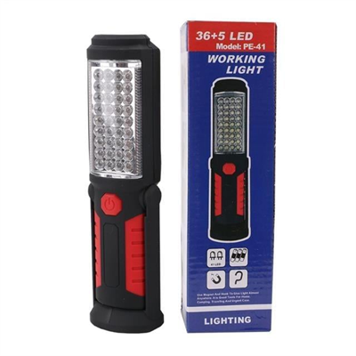 Powermaster PE-41 36+5 Ledli 2 Modlu Kancalı Mıknatıslı Pilli Çalışma Lambası