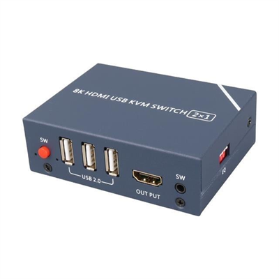 Powermaster PM-11777 8K Hdmi Usb Kvm Switch 2x1